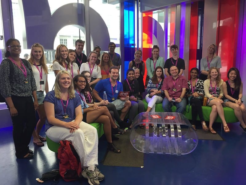 Europe program students gathered together